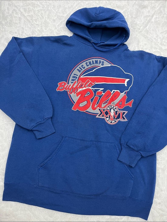 Other - VINTAGE BUFFALO BILLS Hoodie 1991 AFC Champs